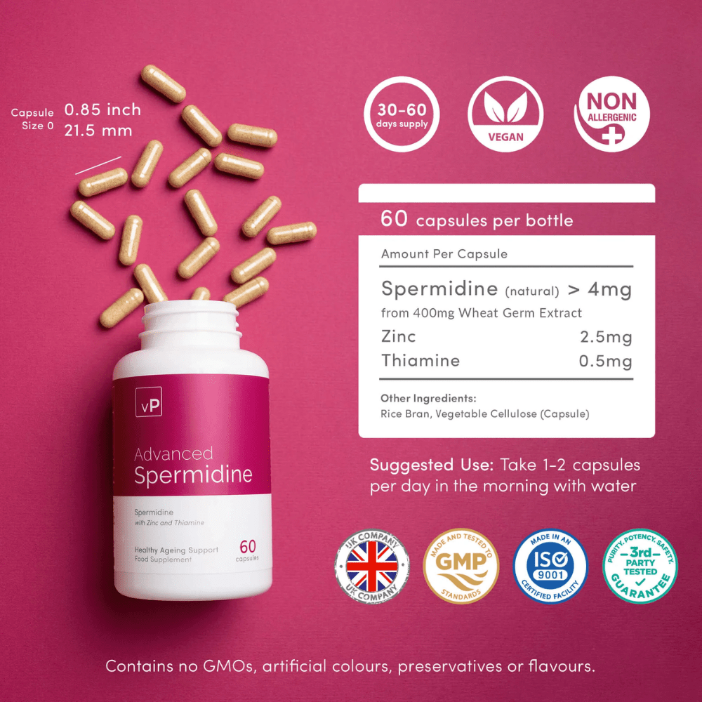 Advanced Spermidine | 120 Capsules | Vitality Pro - Pure Nordic Health