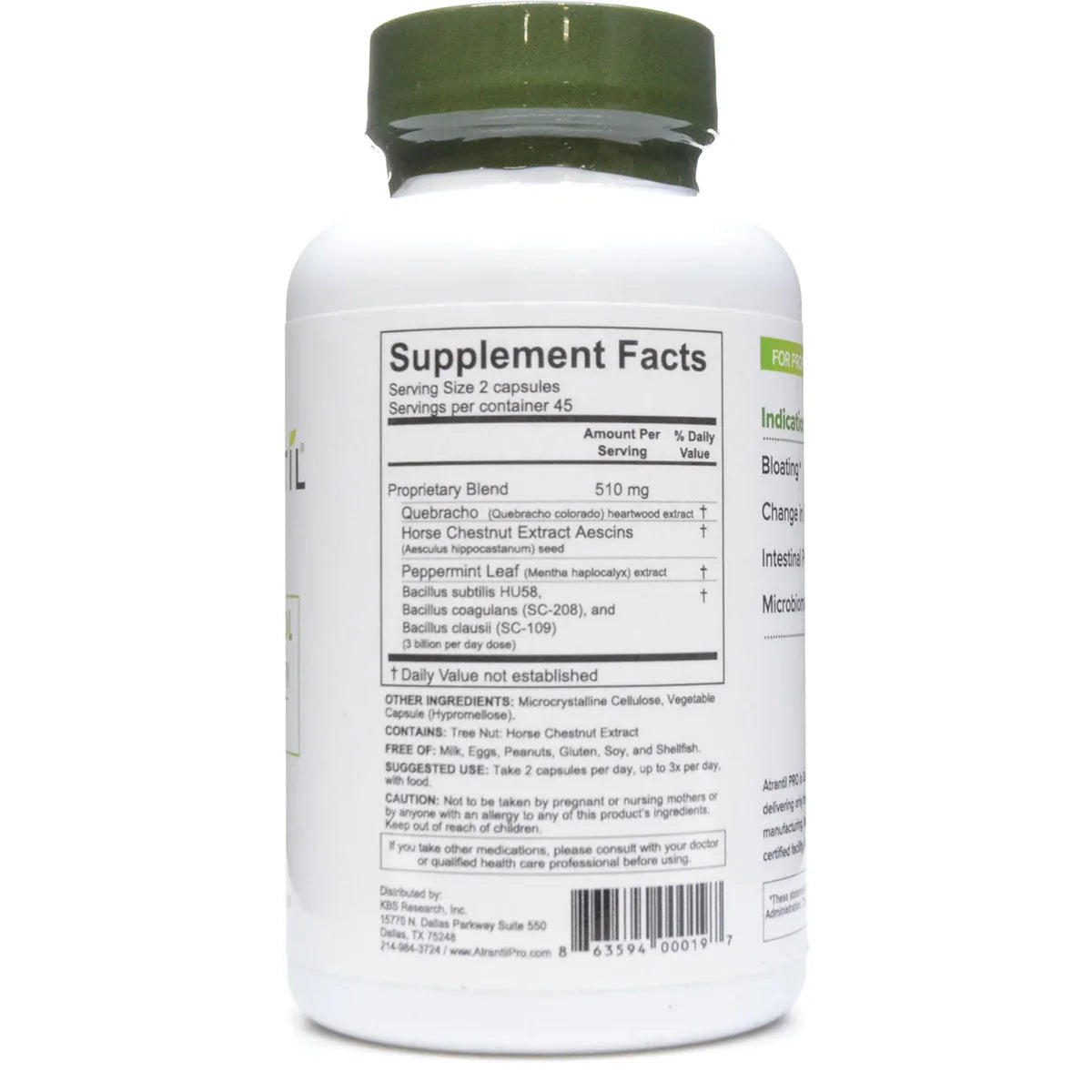 Atrantil PRO | SIBO + Probiotics formula | 90 capsules - Pure Nordic Health