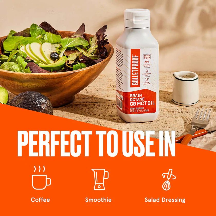Bulletproof Brain Octane C8 MCT Oil | 414 ml - Pure Nordic Health