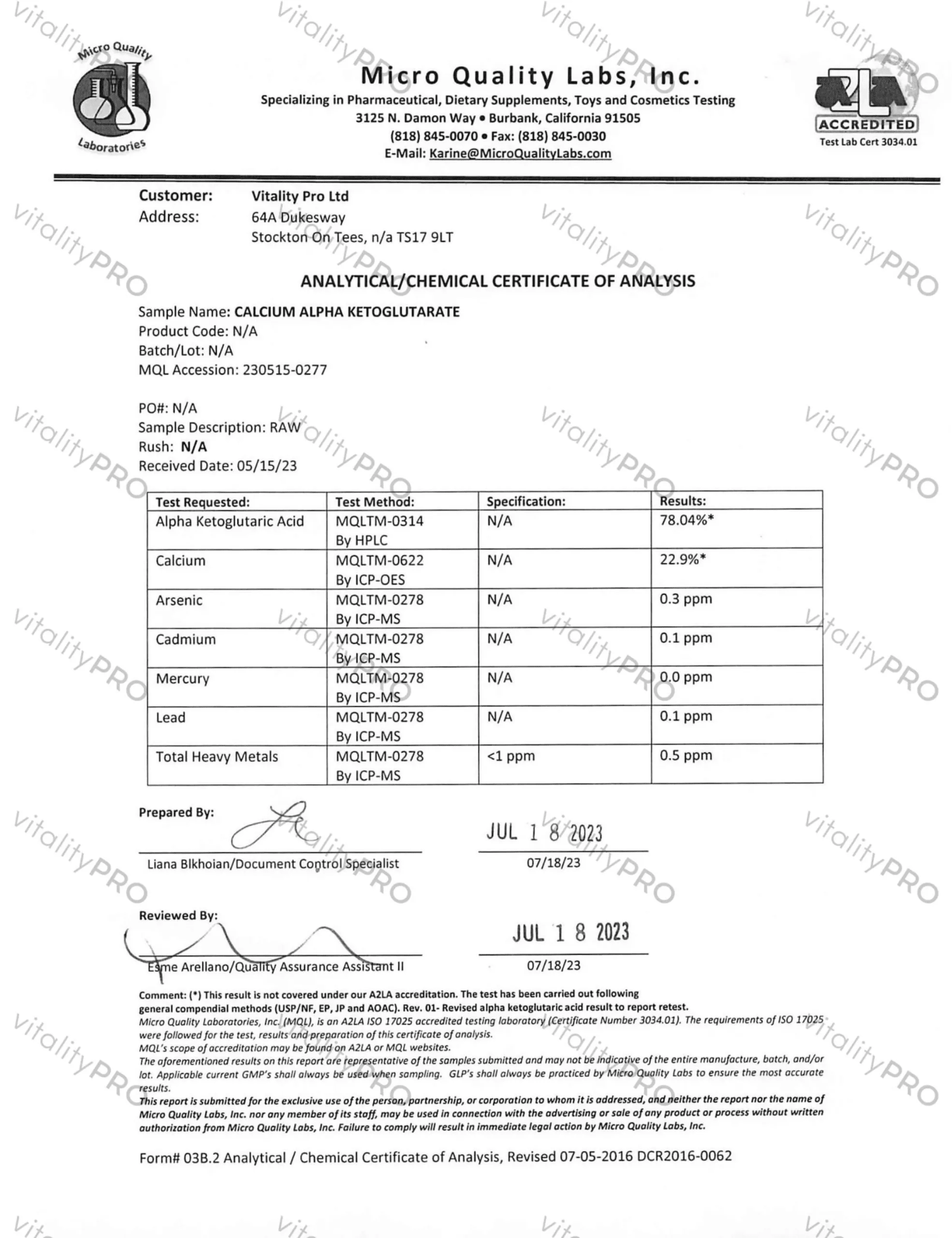 CaAKG | 120 Capsules - Pure Nordic Health