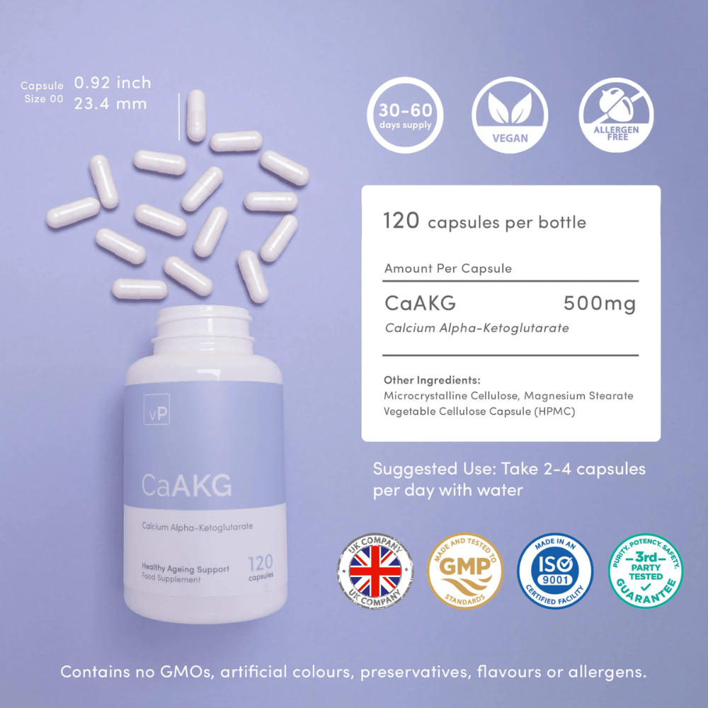 CaAKG | 120 Capsules - Pure Nordic Health