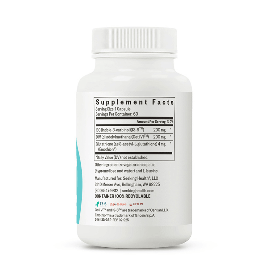 DIM + I3C | 60 Capsules | Seeking Health - Pure Nordic Health