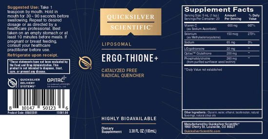 Ergo - Thione+ | Quicksilver - Pure Nordic Health