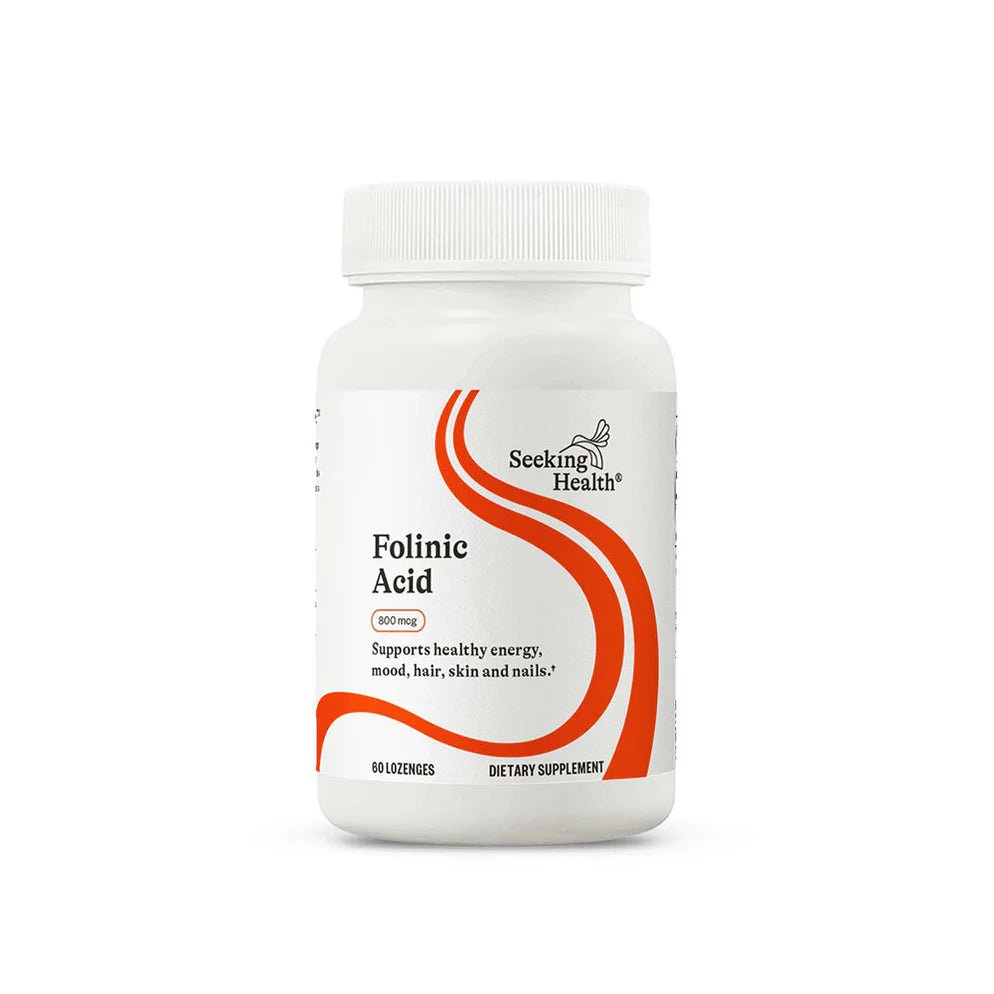 Folinic Acid | 800mcg | 60 Lozenges | Seeking Health - Pure Nordic Health