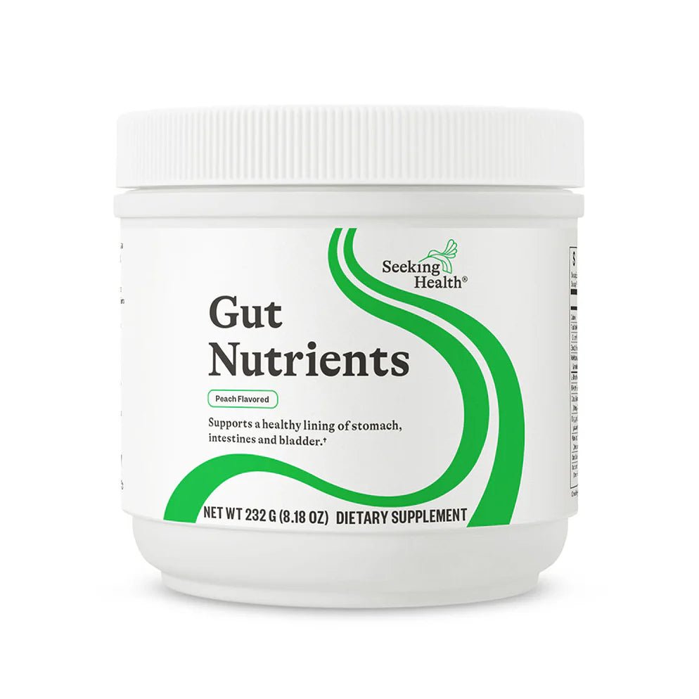 Gut Nutrients | Peach Flavour | 232g | Seeking Health - Pure Nordic Health