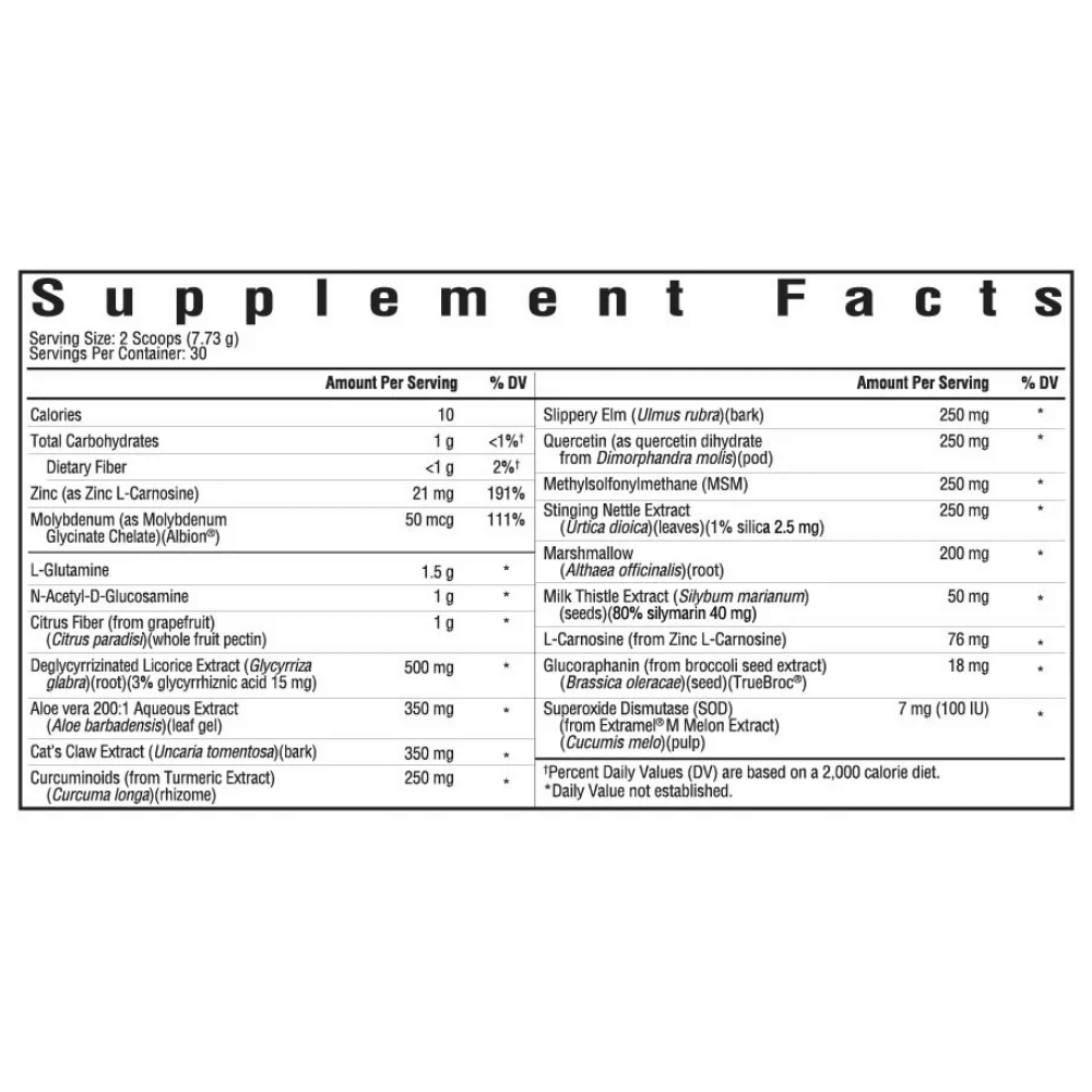 Gut Nutrients | Peach Flavour | 232g | Seeking Health - Pure Nordic Health