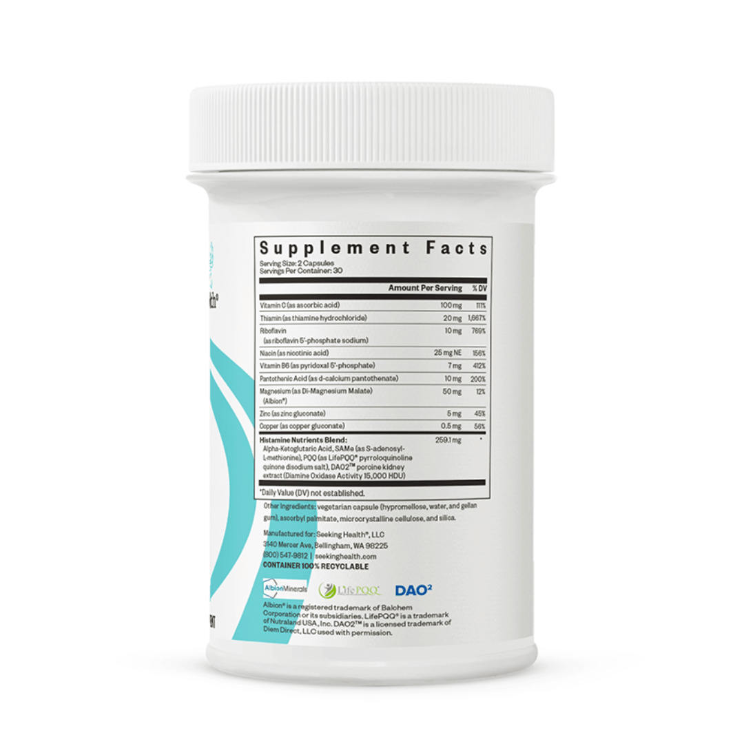 Histamine Nutrients | 60 Capsules | Seeking Health - Pure Nordic Health