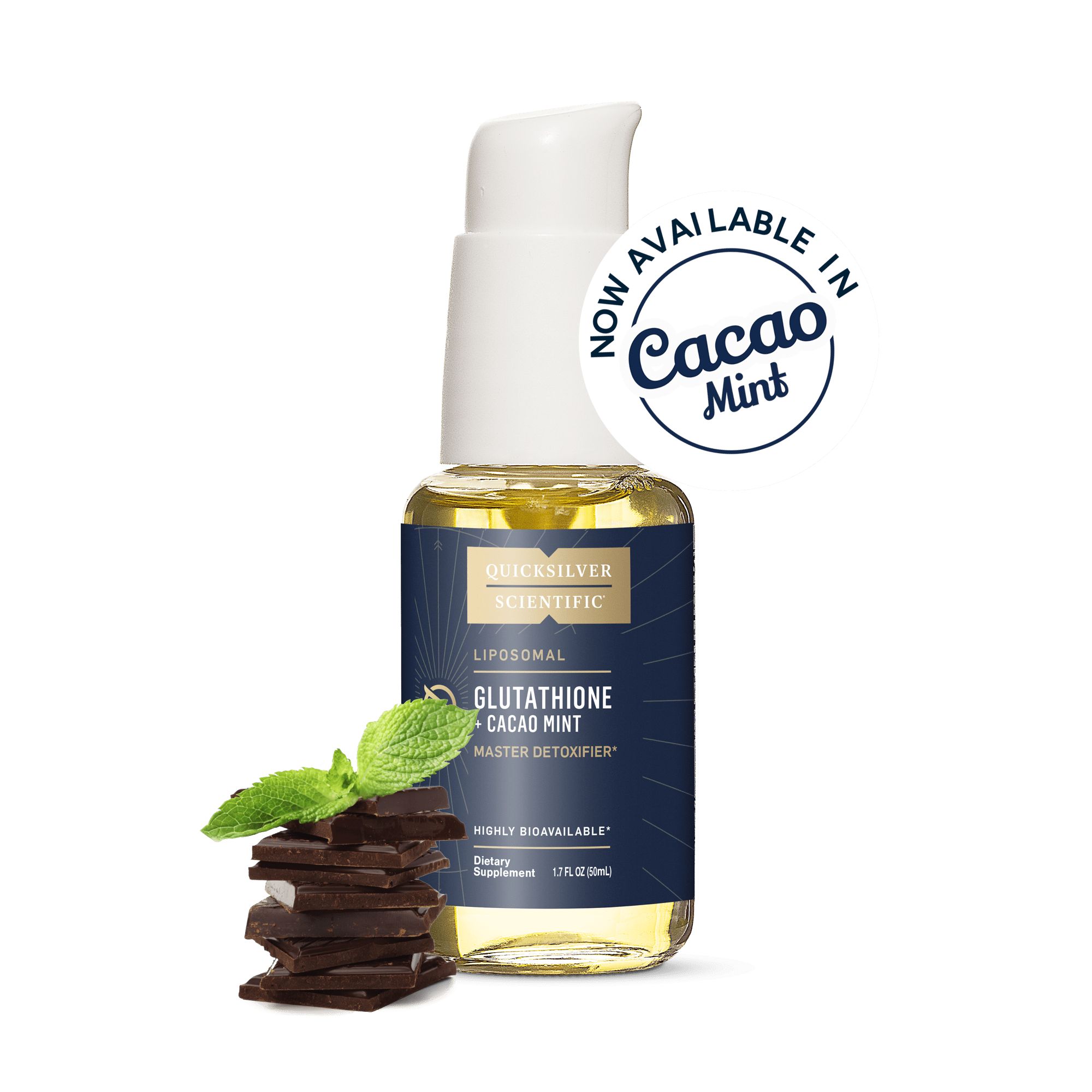 Liposomal Glutathione Cacao+Mint | Quciksilver - Pure Nordic Health