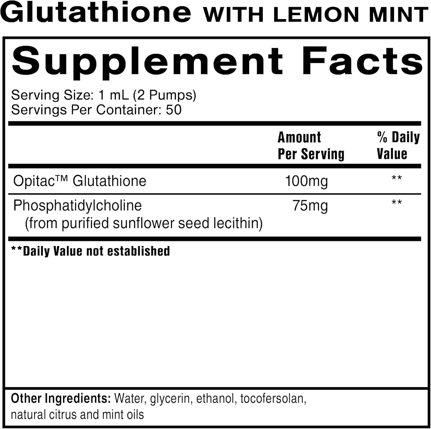 Liposomal Glutathione Lemon Mint | Quciksilver - Pure Nordic Health
