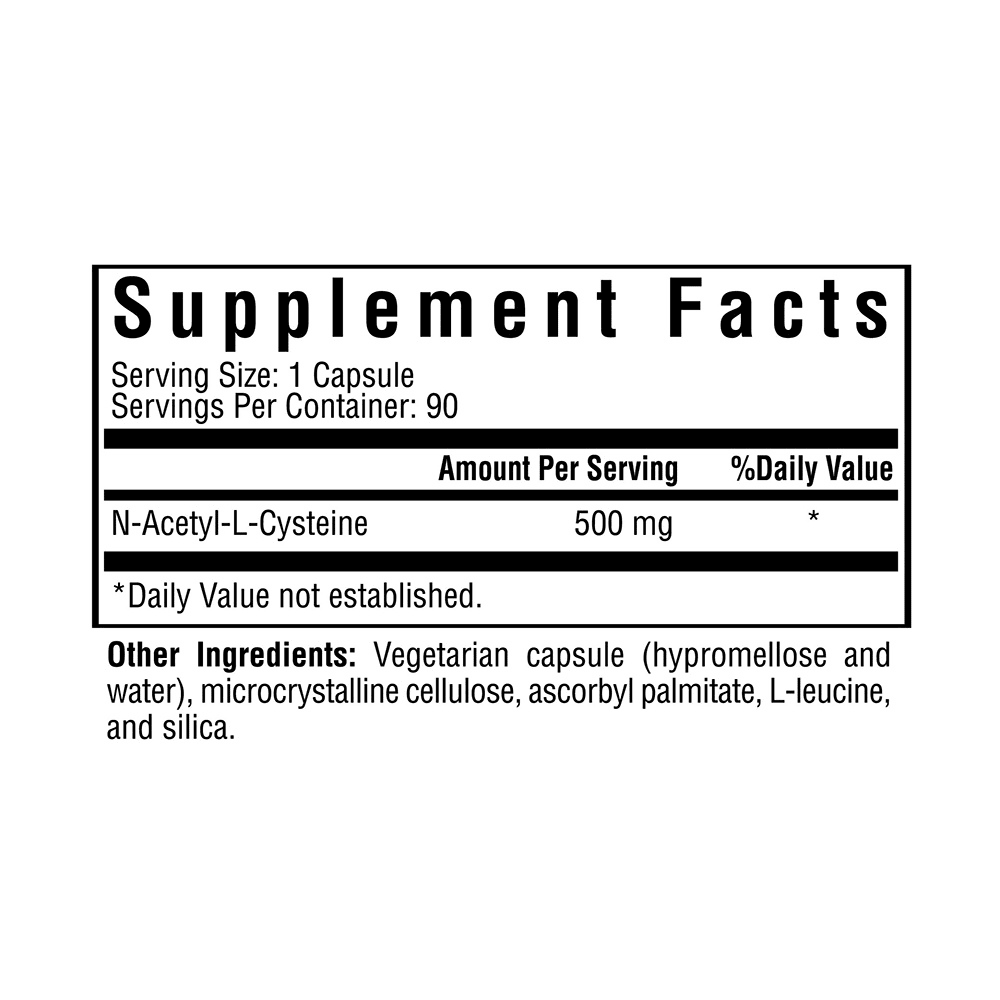 NAC | 500mg | 90 Capsules | Seeking Health - Pure Nordic Health
