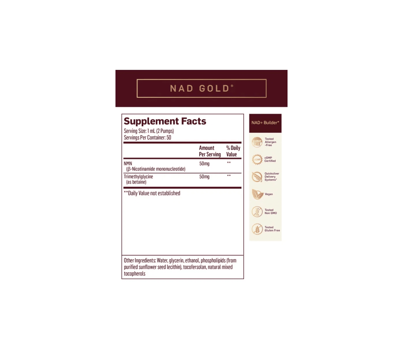 NAD+ Gold | Quicksilver Scientific - Pure Nordic Health