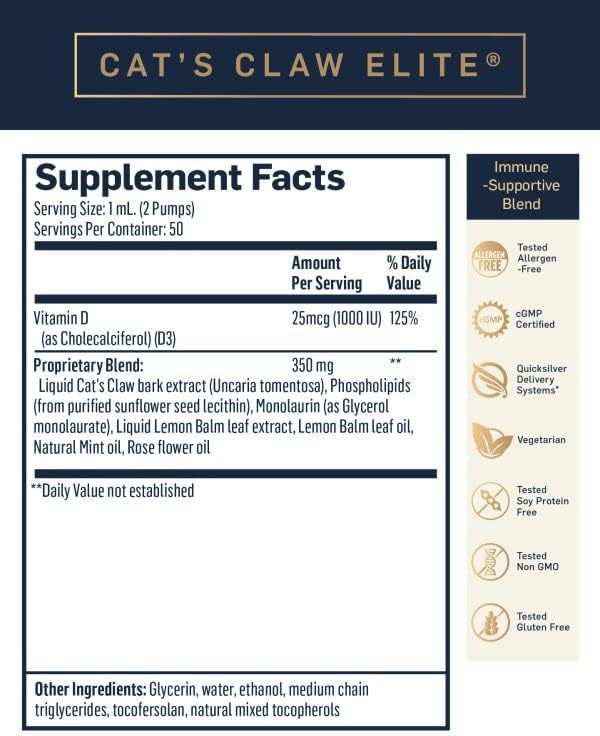 Nanoemulsified Cat's Claw | Quicksilver Scientific - Pure Nordic Health