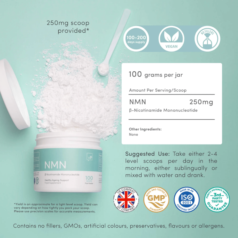 NMN Powder | 20g + 100g | Vitality Pro - Pure Nordic Health
