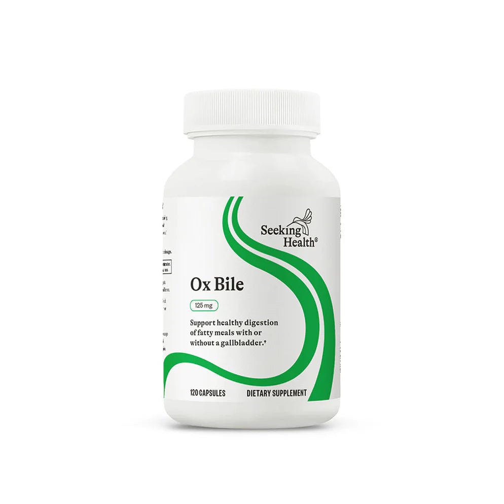 Ox Bile | 125mg | 120 Capsules | Seeking Health - Pure Nordic Health