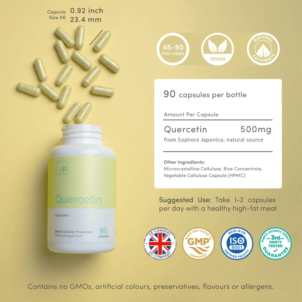 Quercetin | 90 Capsules | Vitality Pro - Pure Nordic Health