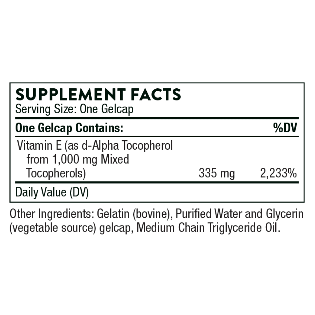 Ultimate E | 60 Softgels | Thorne - Pure Nordic Health